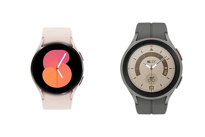 Базовая версия и версия Pro Galaxy Watch 5.